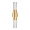 Lampa ścienna kinkiet złoty tuba z ryflowanego szkła 46cm minimalistyczny klasyczny GLOW ST-DW7790 Step Into Design